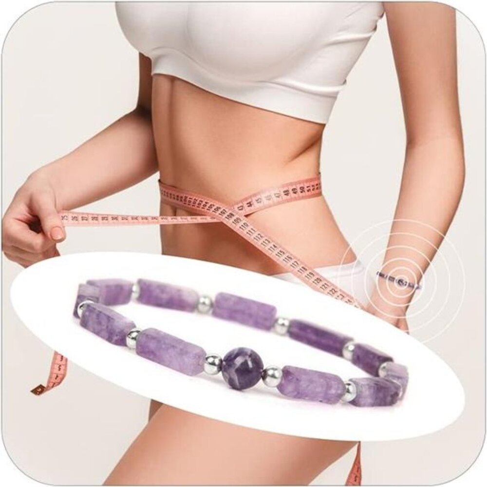 Amethyst Bracelet for Women Natural Bead Energy Bracelets for Slimming